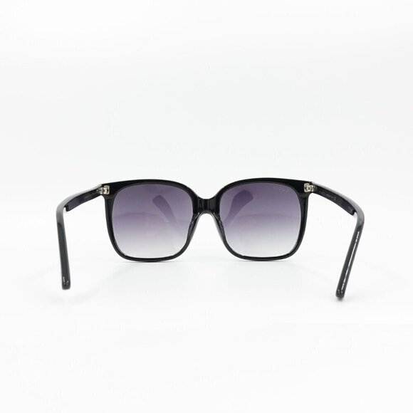 Gucci GG0022 Oversized Acetate Sunglasses Black Gray OS - Picture 4 of 16